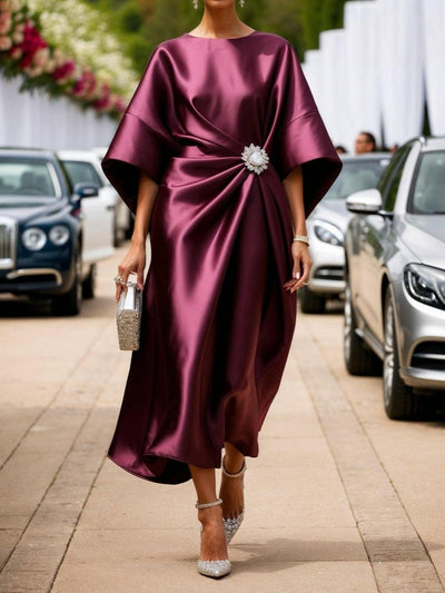 Alexia | Long Satin Dress