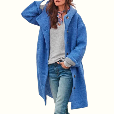 Holly - Elegant Long Sleeve Coat With Buttons