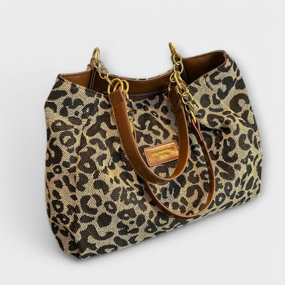 Delilah | Leopard Canvas Tote