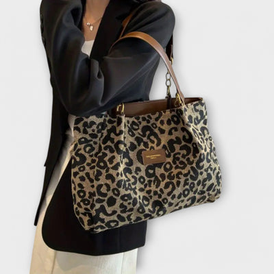 Delilah | Leopard Canvas Tote