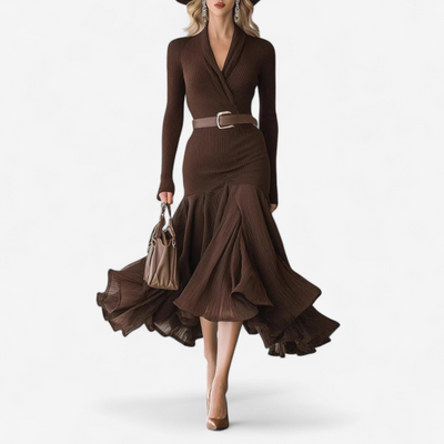 Lydia | Belted Wrap-Elegance Dress