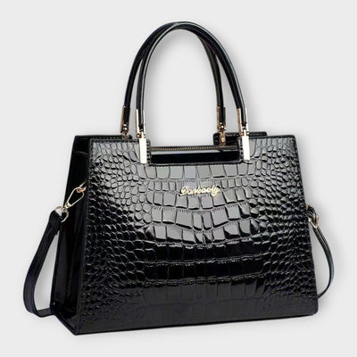 Indie | Glossy Crocodile Pattern Handbag