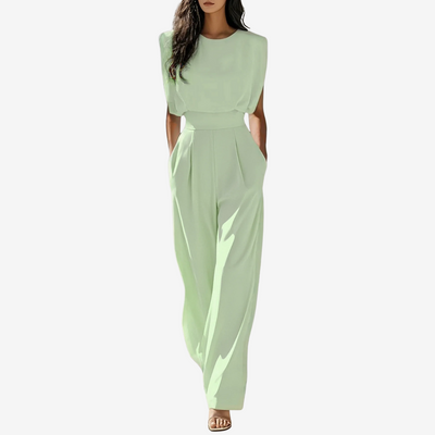 Claire | Belted Fluid Jumpsuit