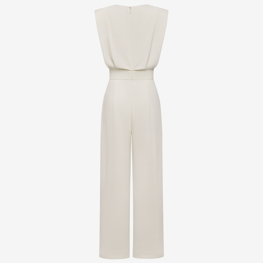 Claire | Belted Fluid Jumpsuit