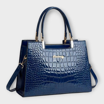 Indie | Glossy Crocodile Pattern Handbag