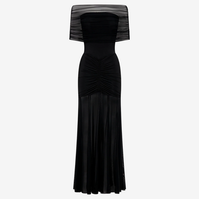 Evelyn | Pleated Maxi Evening Dress