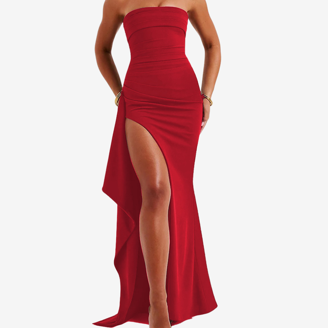 Vivienne | Midnight Cascade Gown