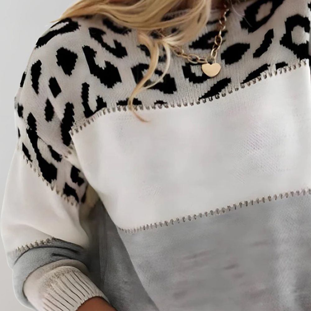Cayenne | Leopard Elegance Sweater