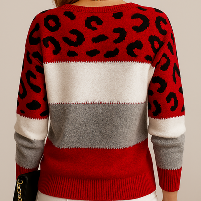 Cayenne | Leopard Elegance Sweater