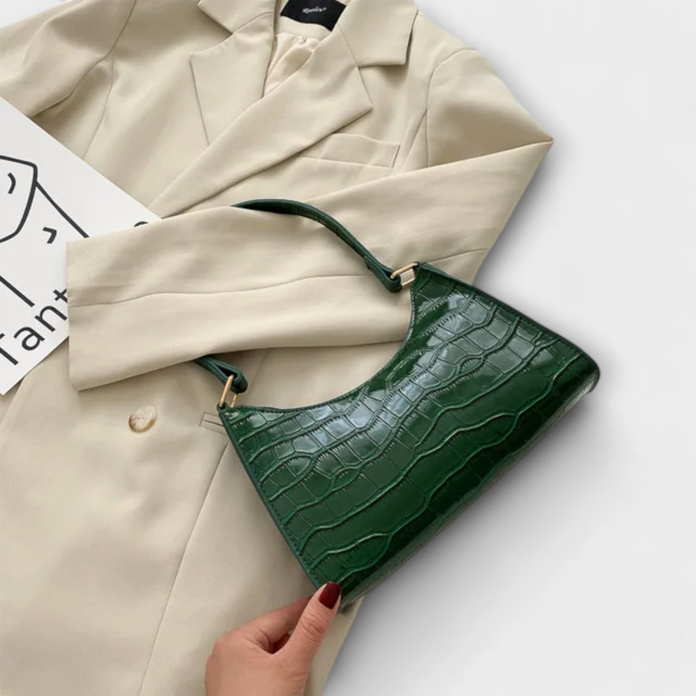 Caroline | Shiny Leather Bag