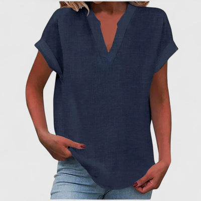 Xavinah | Comfortable V-Neck Blouse