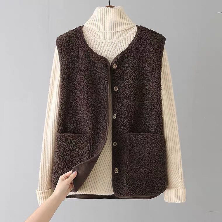 Lisa | Wool Cardigan Vest