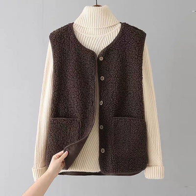 Lisa | Wool Cardigan Vest