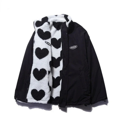 Katharina | Reversible Heart Print Jacket