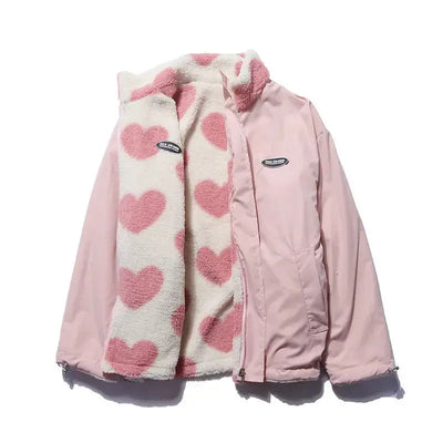 Katharina | Reversible Heart Print Jacket