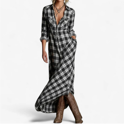 Soraya | Plaid Maxi Dress