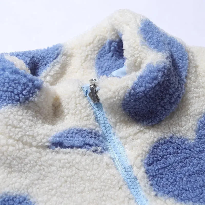 Katharina | Reversible Heart Print Jacket