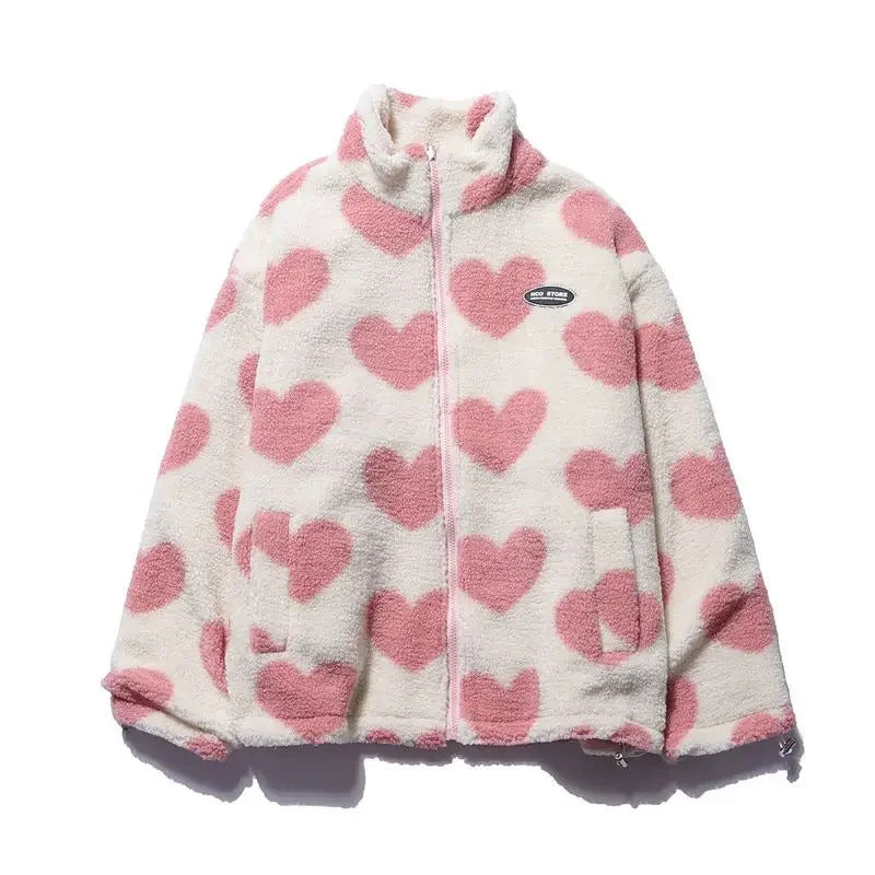 Katharina | Reversible Heart Print Jacket