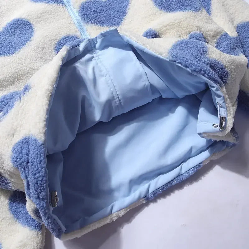 Katharina | Reversible Heart Print Jacket