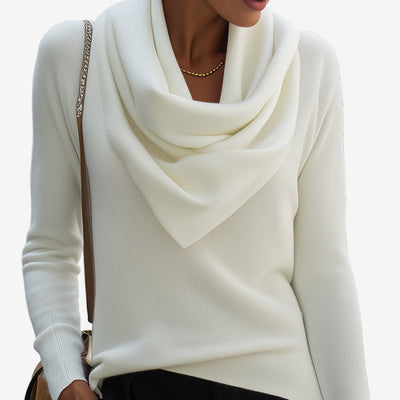 Marianne | Draped Cowl-Neck Sweater