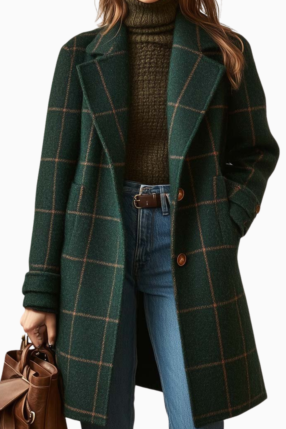 Meghan | Retro Plaid Coat