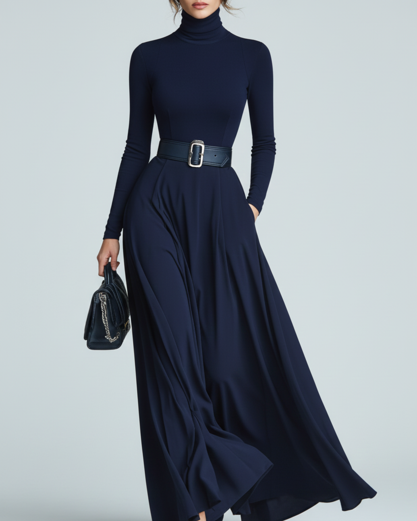 Whitney | Knitted High-neck Dress