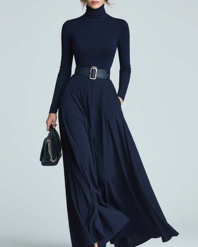 Whitney | Knitted High-neck Dress