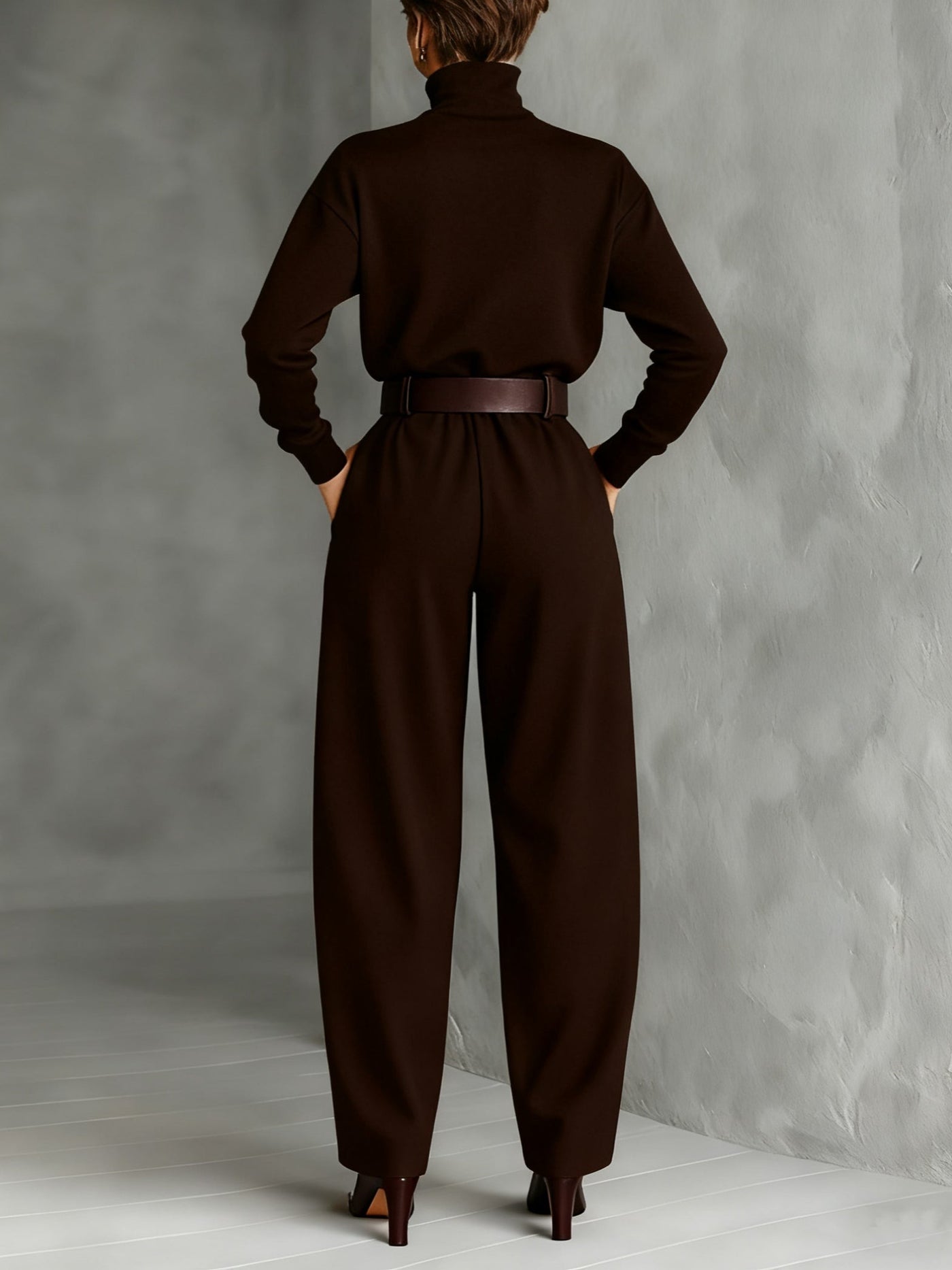 Lisa | High-Neck Jumpsuit Set