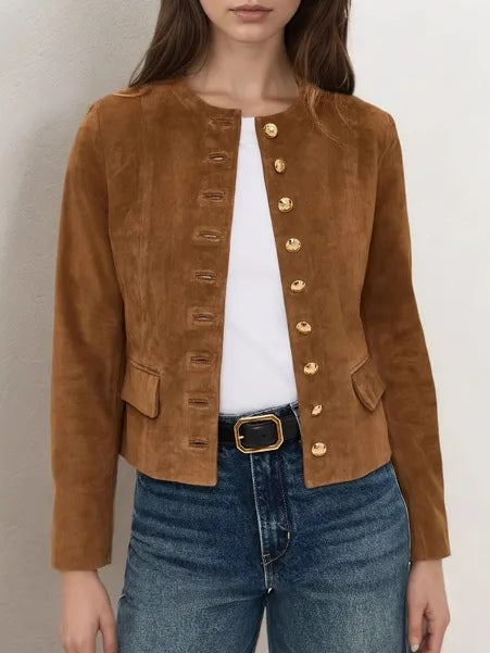 Sienna | Suede Cropped Jacket