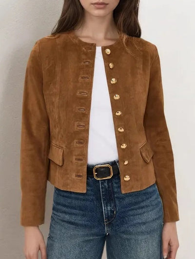 Sienna | Suede Cropped Jacket
