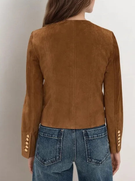 Sienna | Suede Cropped Jacket