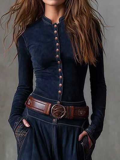 Charlotte | Suede Plaid Maxi Dress