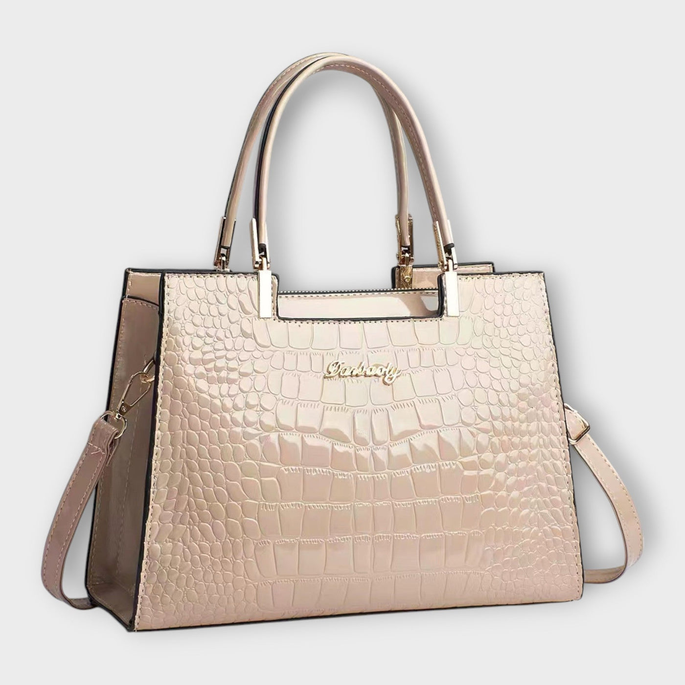 Indie | Glossy Crocodile Pattern Handbag