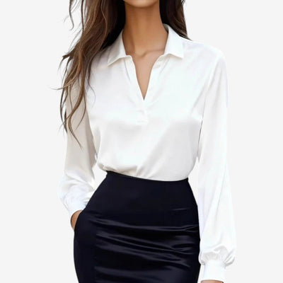 Helena | Elegant Satin Blouse