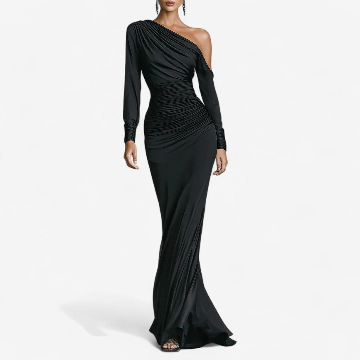 Amelia | Asymmetric Draped Dress