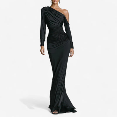 Amelia | Asymmetric Draped Dress