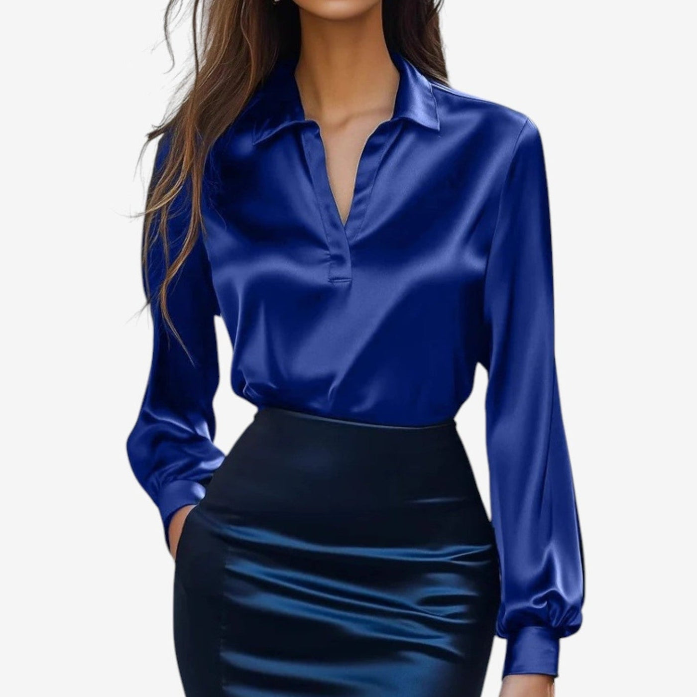 Helena | Elegant Satin Blouse
