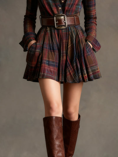Rebecca | Plaid Mini Dress