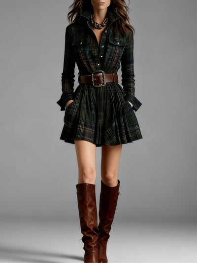 Rebecca | Plaid Mini Dress