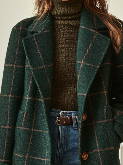 Meghan | Retro Plaid Coat