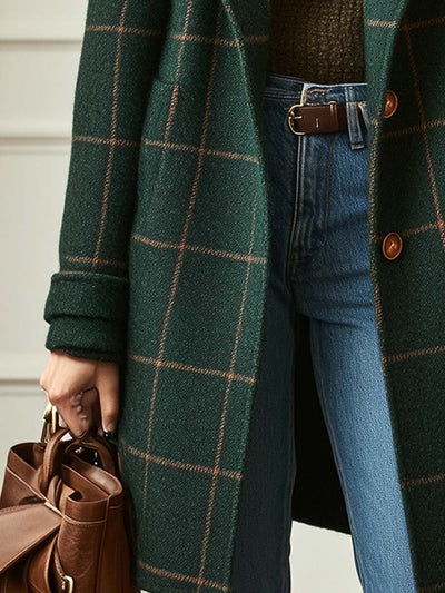 Meghan | Retro Plaid Coat
